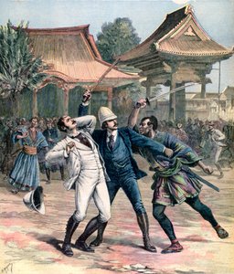 Tentato assassinio dello zarevic Nicola di Russia, Otsu, Giappone, 1891