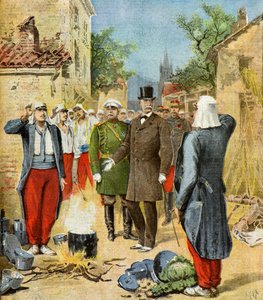 Felix Faure alle grandi manovre, 1895 (Illustrazione)