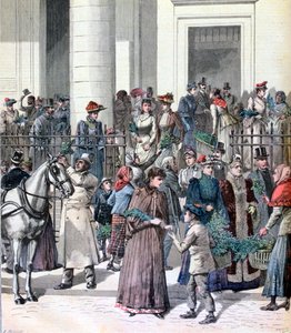 Domenica delle Palme, Settimana Santa, Parigi, 1891 da Henri Meyer