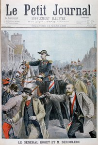 Paul Déroulède afferra la briglia del Generale Roget, Parigi, 1899