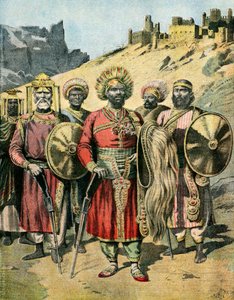Ritratto di Menelik 2, 1895 (Illustrazione)