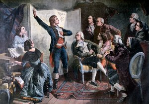 Rouget de Lisle canta la Marsigliese, 1892 da Henri Meyer