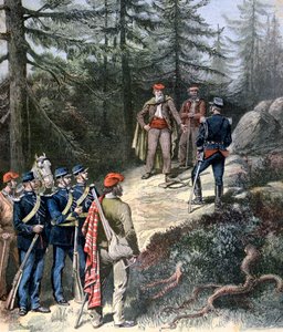 Il bandito corso, Jacques Bellacoscia, si arrende alla polizia, 1892 da Henri Meyer