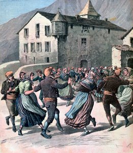 La Farandole, Andorra, 1891 da Henri Meyer