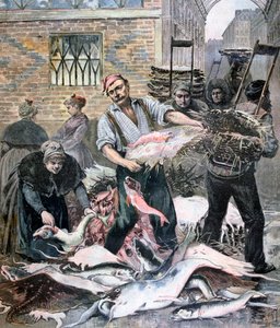 Il mercato del pesce, Parigi da Henri Meyer
