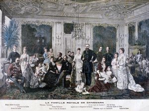 La famiglia reale di Danimarca da Henri Meyer