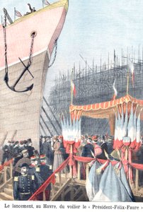 Inaugurazione della barca a vela Felix Faure, Le Havre da Henri Meyer