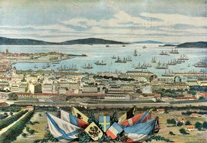 Vista sul porto di Tolone