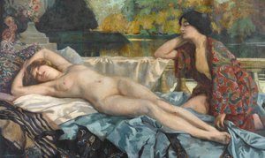 Riposo al bordo del lago da Henri Montassier