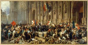 Lamartine che rifiuta la bandiera rossa davanti all