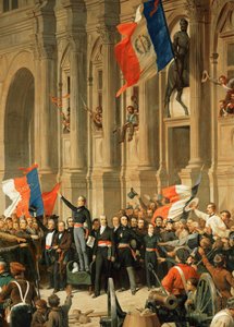 Rivoluzione del 1848: Il poeta Alphonse de Lamartine rifiuta la bandiera rossa dell