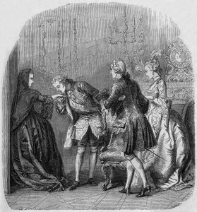 La principessa di Lamballe, re Luigi XV, Louis de Richelieu, contessa Jeanne du Barry