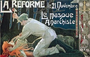 La Réforme le 21 Novembre, il maschera anarchista