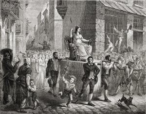 La Processione della Dea della Ragione, 10 novembre 1793, da 
