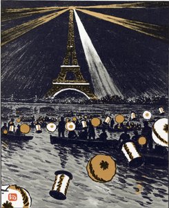 Festeggiamenti sulla Senna, 14 luglio (Da Trenta-Six Vedute della Torre Eiffel)
