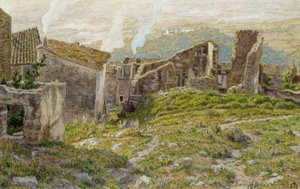 Vecchio castello di Bormes les Mimosas da Henri Rivière