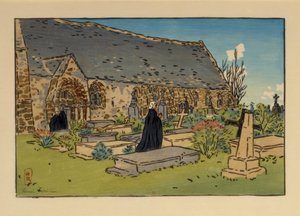 Cimitero e chiesa di Perros-Guirec da Henri Rivière