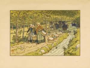 Lavatoio a Tréboul da Henri Rivière