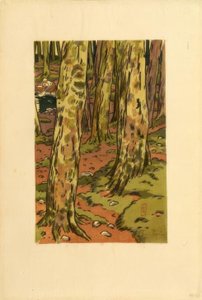 Lavatoio nel bosco a Loguivy da Henri Rivière