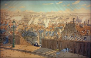 Parigi con vista su Montmartre