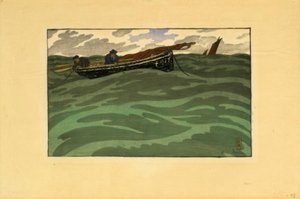 Pescatori in mare (Loguivy) da Henri Rivière