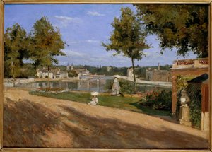 La terrazza sulla Senna a Melun da Henri Rouart