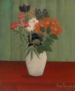 Bouquet di fiori con astri cinesi e tokyo