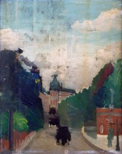 Schizzo, vista del Palazzo del Métropolitain