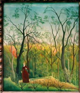 Passeggiata nella foresta da Henri Rousseau