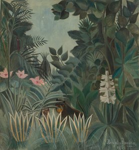 La giungla equatoriale da Henri Rousseau