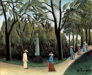 I Giardini del Lussemburgo, Monumento a Chopin, 1909 da Henri Rousseau