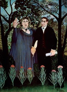 Il Poeta e la sua Musa. Ritratto di Guillaume Apollinaire e Marie Laurencin da Henri Rousseau
