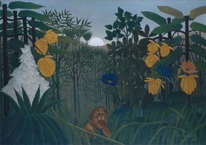 Il pasto del leone da Henri Rousseau