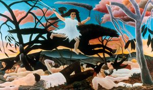 Guerra, o la cavalcata della Discordia, 1894 da Henri Rousseau