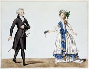 Costumi da passeggio maschili e femminili da Henri Villain