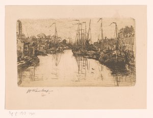 Fossato cittadino da Henri Wouters (signed by artist)