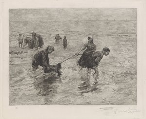 Bambini lungo il mare da Henri Wouters