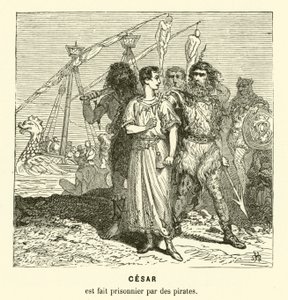 Giulio Cesare preso prigioniero dai pirati cilici mentre attraversava il Mar Egeo, c75 a.C.