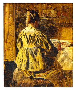 Il Pasto o Donna Vista di Schiena da Henri de Braekeleer