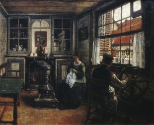 La filatrice da Henri de Braekeleer