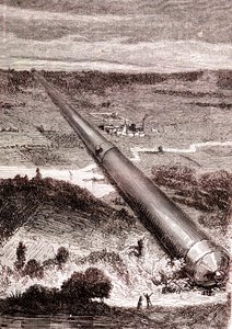Il cannone spaziale gigante di J. T. Maston, "Dalla Terra alla Luna" di Jules Verne
