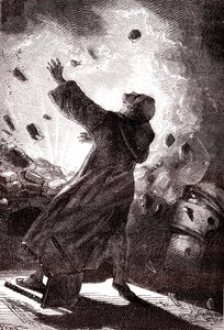 Il monaco Berthold Schwartz, "Dalla Terra alla Luna" di Jules Verne
