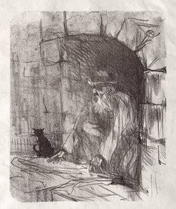 Ai piedi del Sinai: Una Retrobottega a Cracovia da Henri de Toulouse-Lautrec