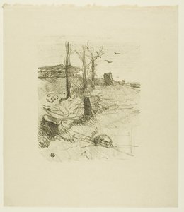 Un cimitero in Galizia, da Au Pied du Sinaï da Henri de Toulouse-Lautrec
