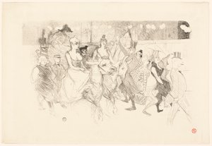 Una serata di gala al Moulin Rouge da Henri de Toulouse-Lautrec