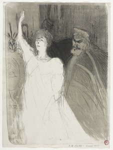 Un idillio principesco, Clara Ward da Henri de Toulouse-Lautrec