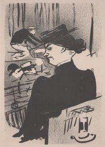 Uno spettatore durante il canto di Polin da Henri de Toulouse Lautrec