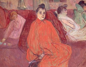 Al salone, divano da Henri de Toulouse Lautrec