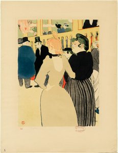 Al Moulin Rouge, La Goulue e sua sorella da Henri de Toulouse-Lautrec