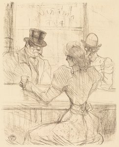 Al bar Picton, in rue Scribe (Au bar Picton, rue Scribe) da Henri de Toulouse-Lautrec